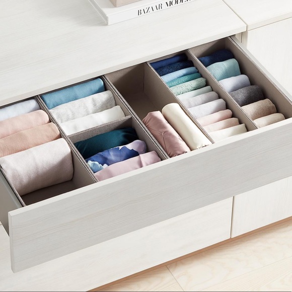 NWT Cambridge 2-Section Drawer Organizer Linen, Brown (looks like tan) - Picture 2 of 5